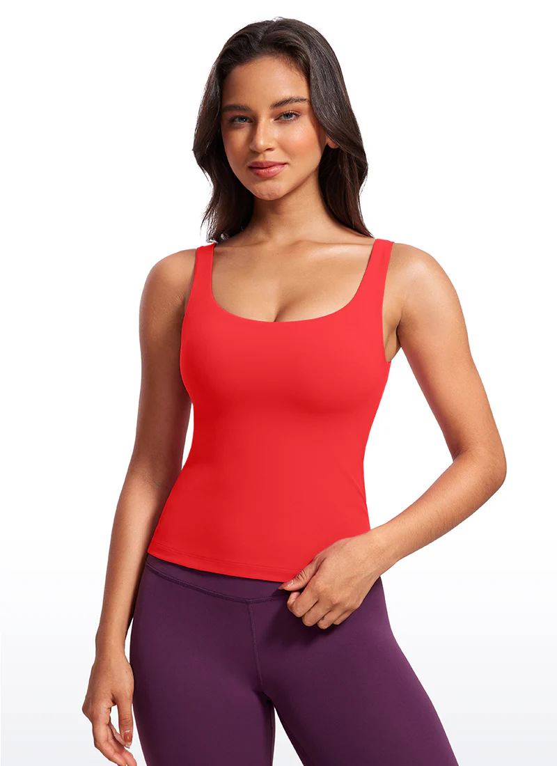 Butterluxe U Neck Built in Bra Tank - Image 27