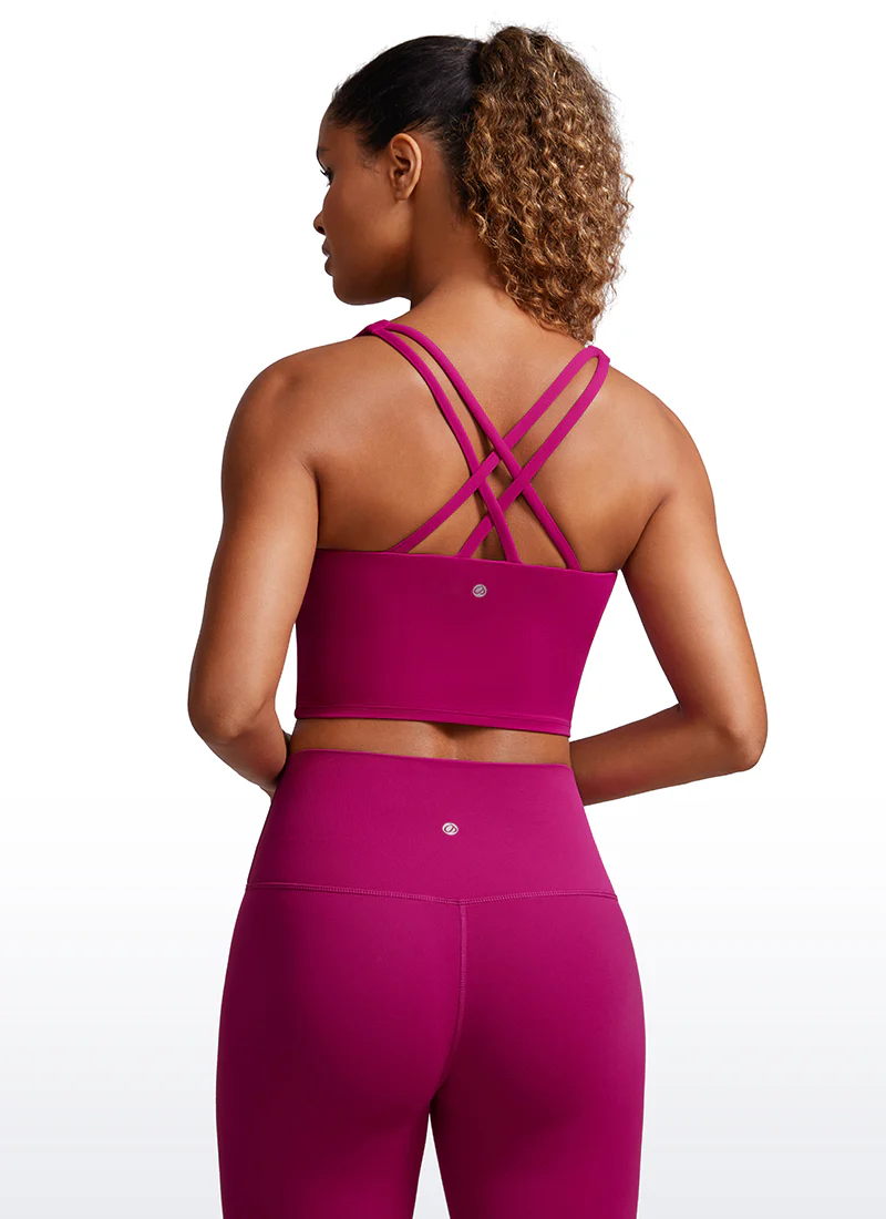 Butterluxe Criss Cross Back Built-in Bra Tanks - Image 23
