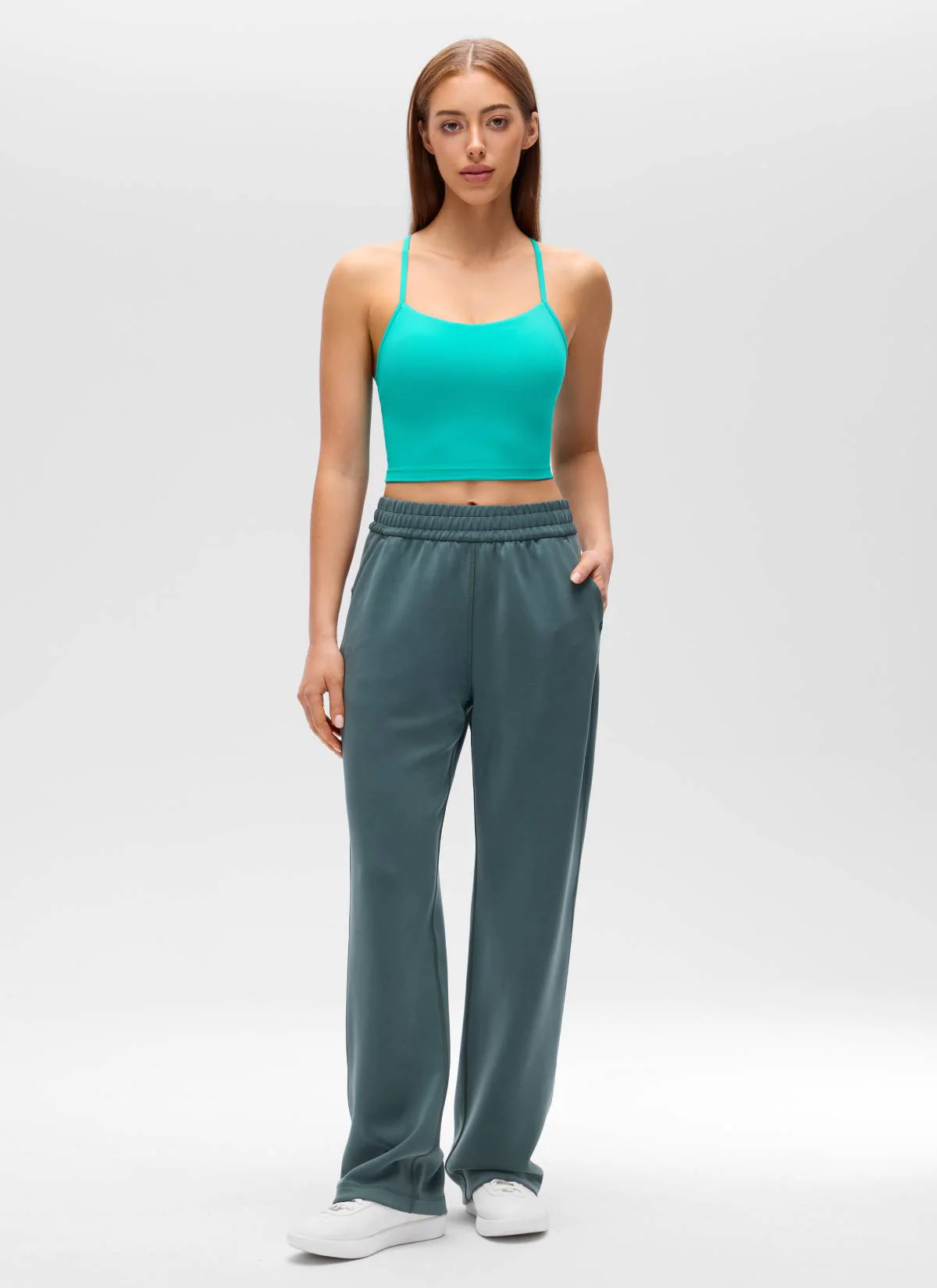 Butterluxe Y Back Built in Bra Tank - Image 39