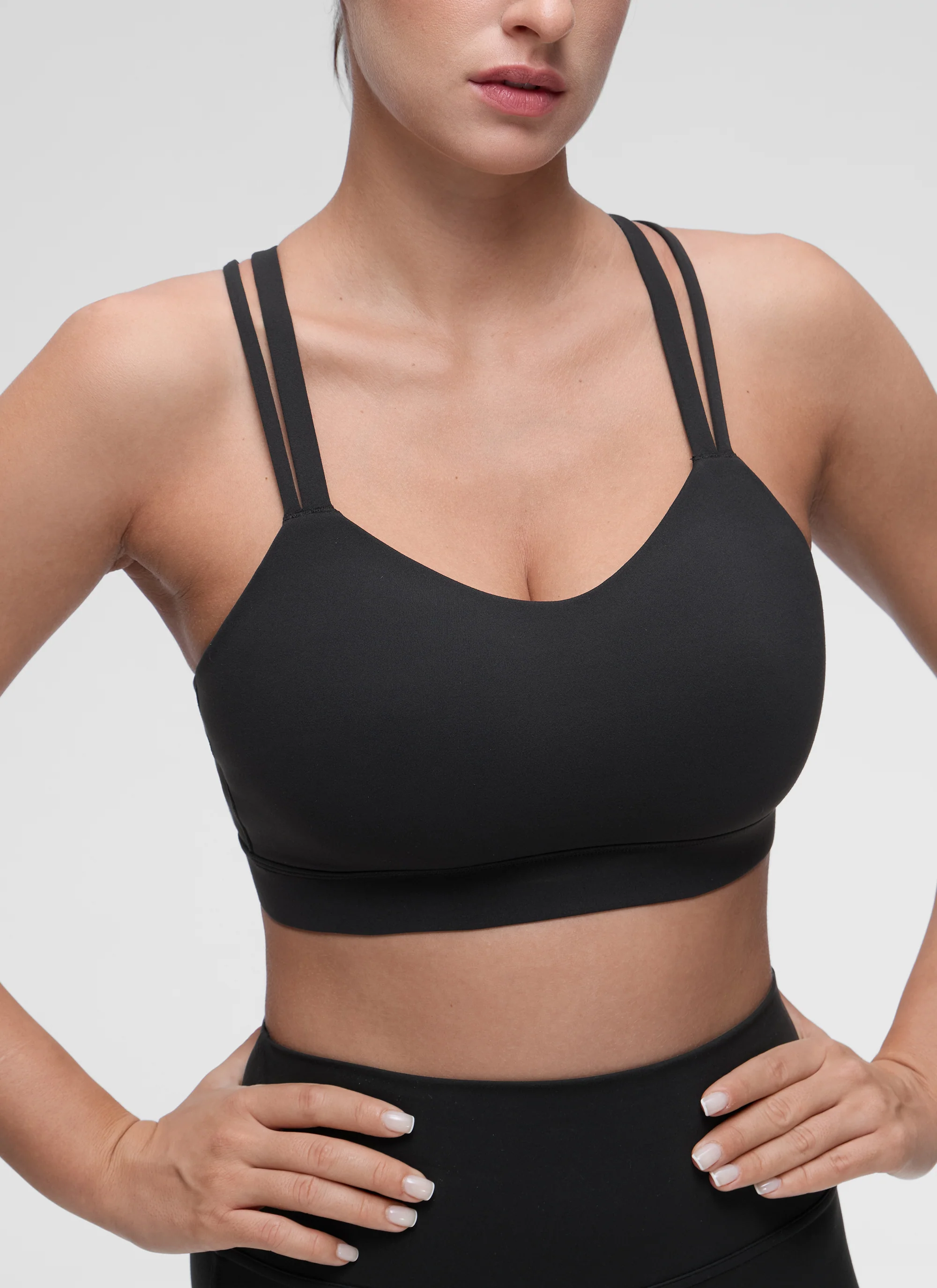Butterluxe Mold U Neck Double Strap Sports Bra - Image 10