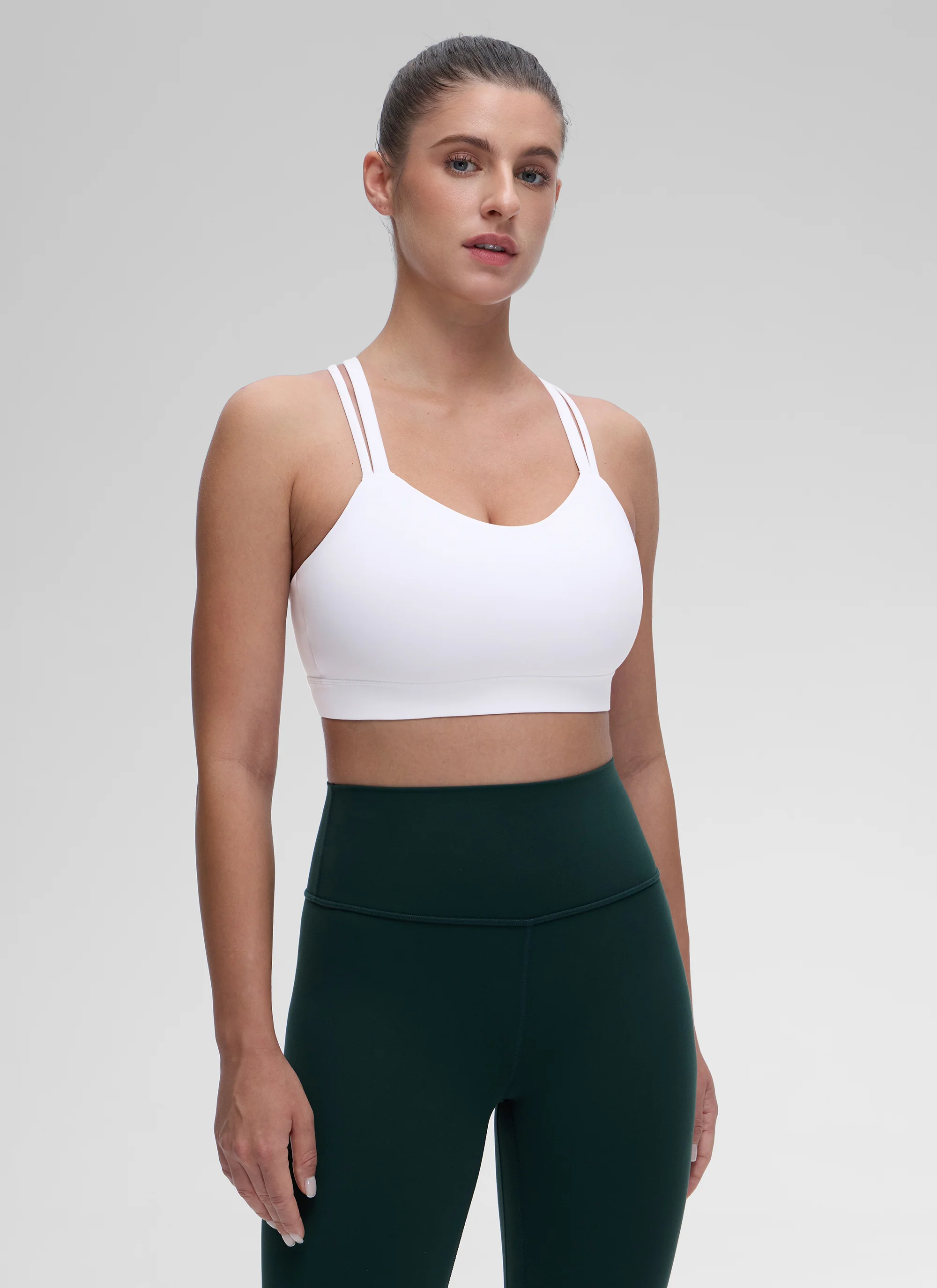 Butterluxe Mold U Neck Double Strap Sports Bra - Image 11