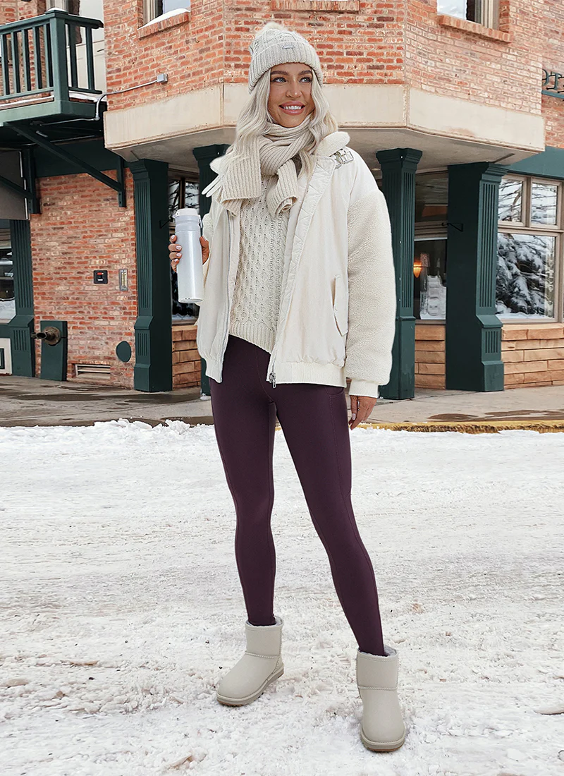 Thermal Fleece Lined Pocket Legging 28'' - Image 28