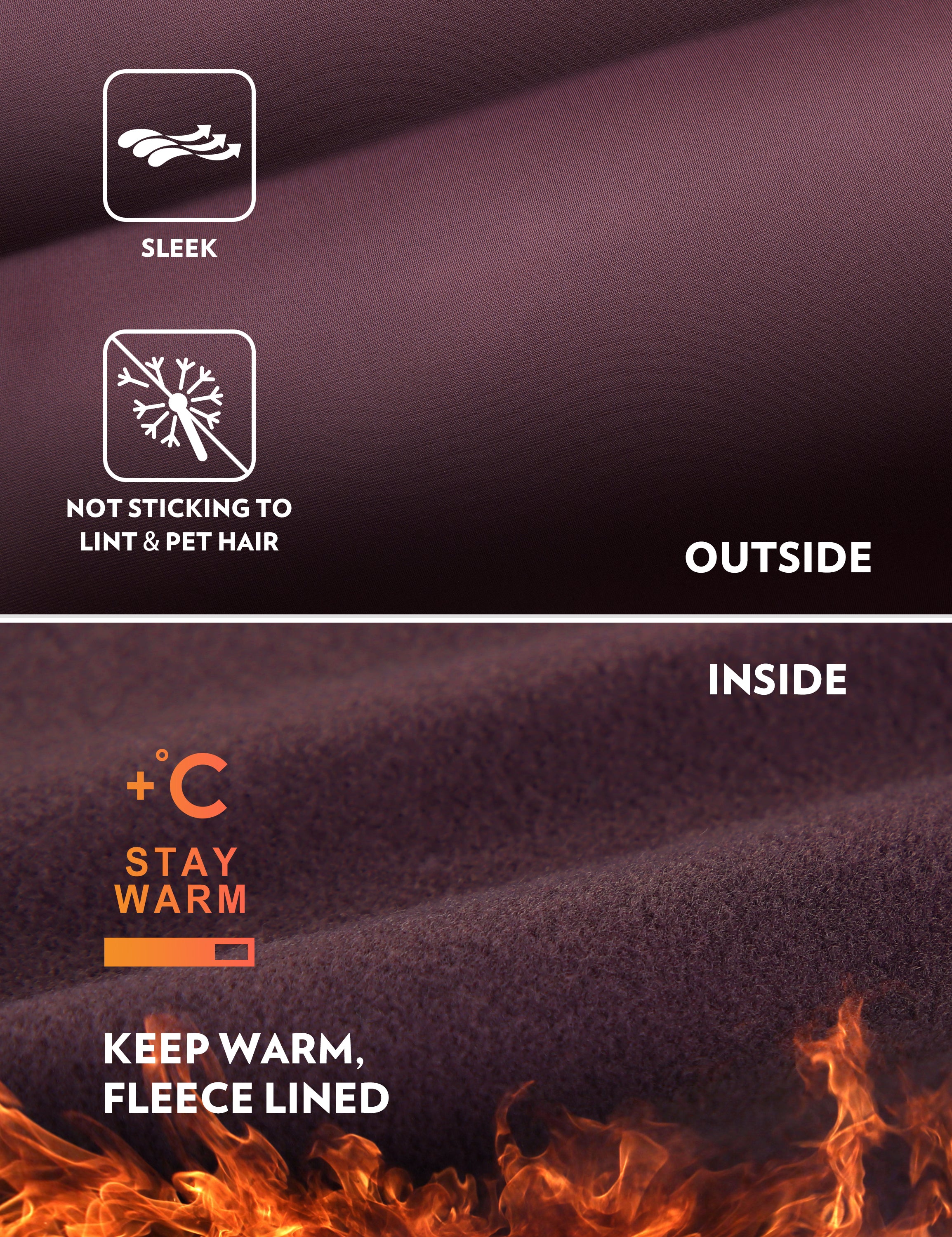 Thermal Fleece Lined Pocket Legging 28'' - Image 29