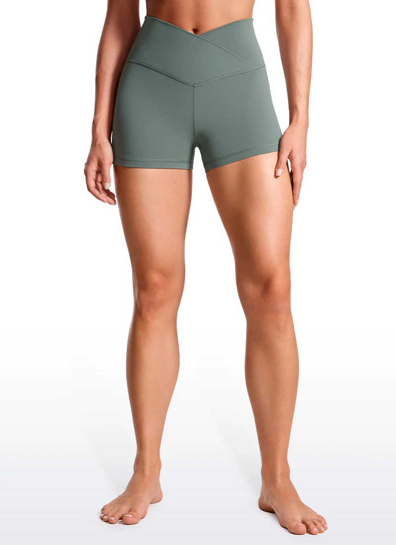 Butterluxe V Cross Waist Shorts 3" - Image 5