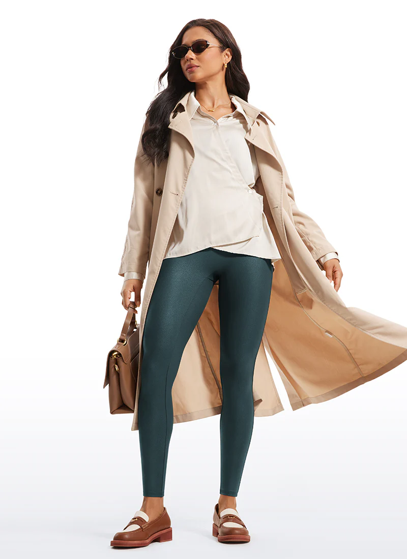 Faux Leather No Front Seam Legging 28'' - Image 17