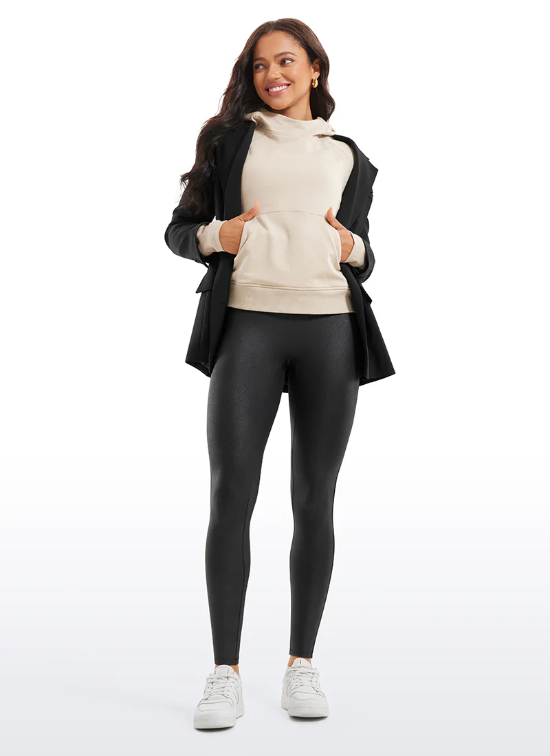 Faux Leather No Front Seam Legging 28'' - Image 8