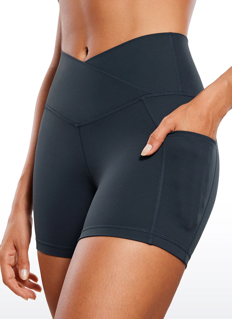Butterluxe Yoga Pockets Shorts 4''- V Cross Waist - Image 24