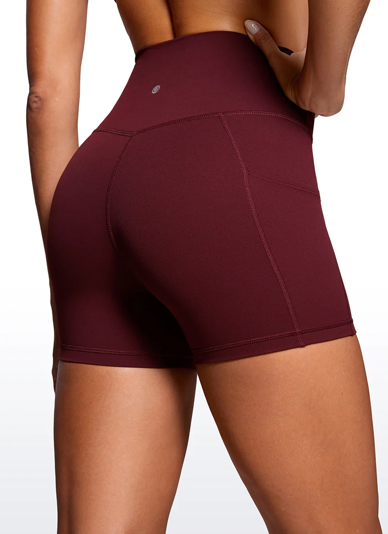 Butterluxe Yoga Pockets Shorts 4''- V Cross Waist - Image 30