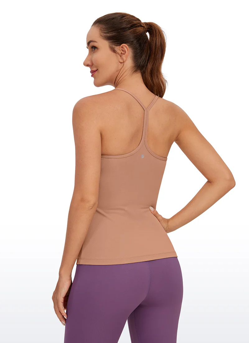 Butterluxe Hip Length Built-in Bra Tank Y Back - Image 12