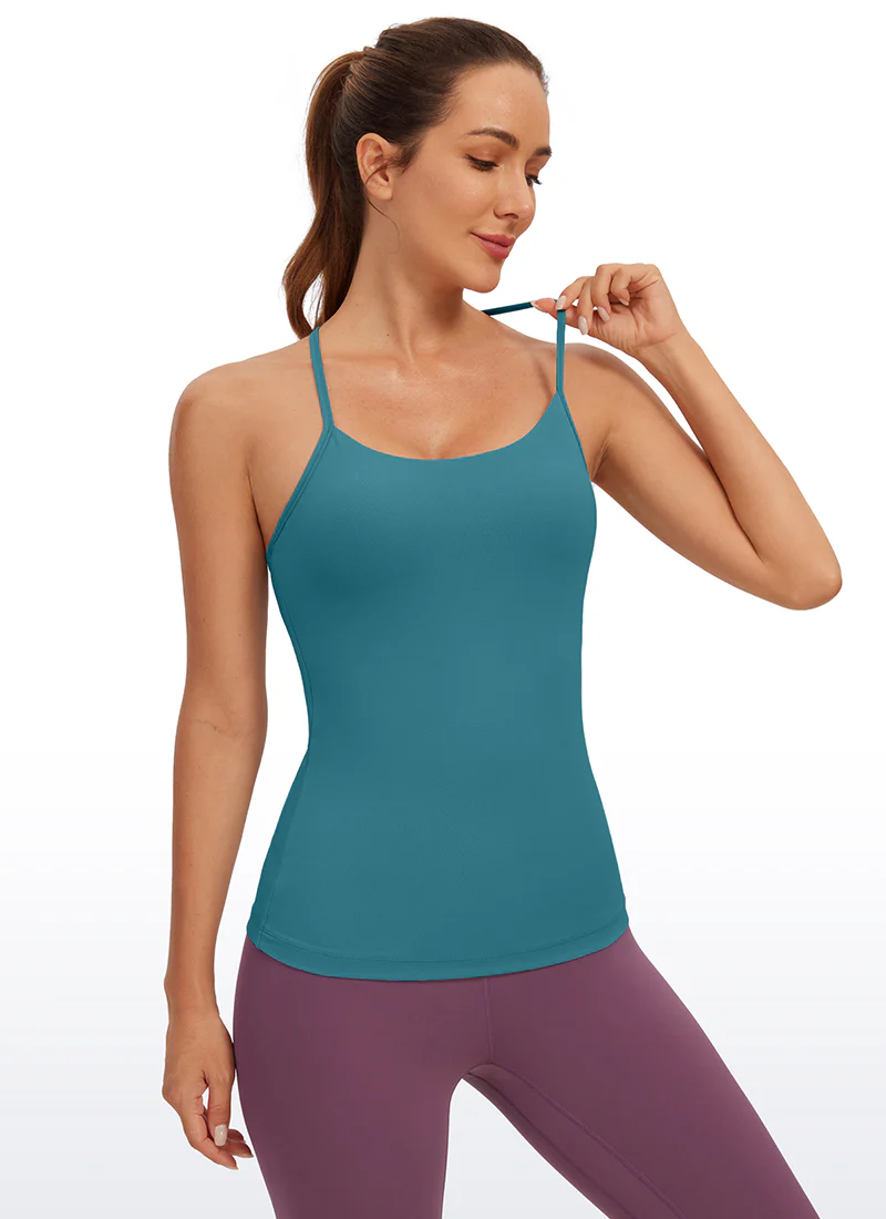 Butterluxe Hip Length Built-in Bra Tank Y Back - Image 14