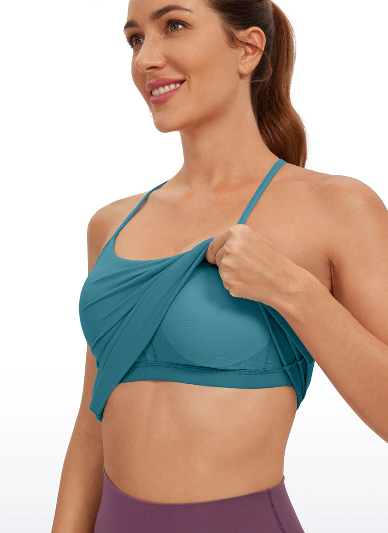 Butterluxe Hip Length Built-in Bra Tank Y Back - Image 17