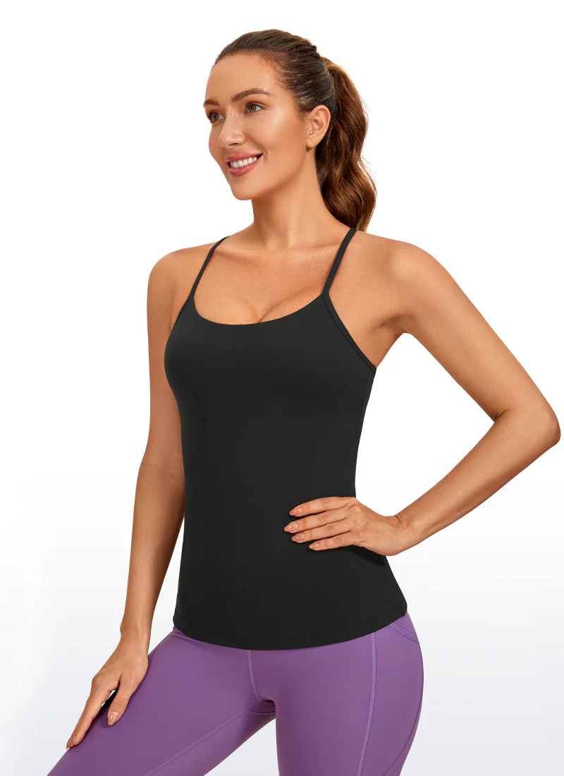 Butterluxe Hip Length Built-in Bra Tank Y Back - Image 4