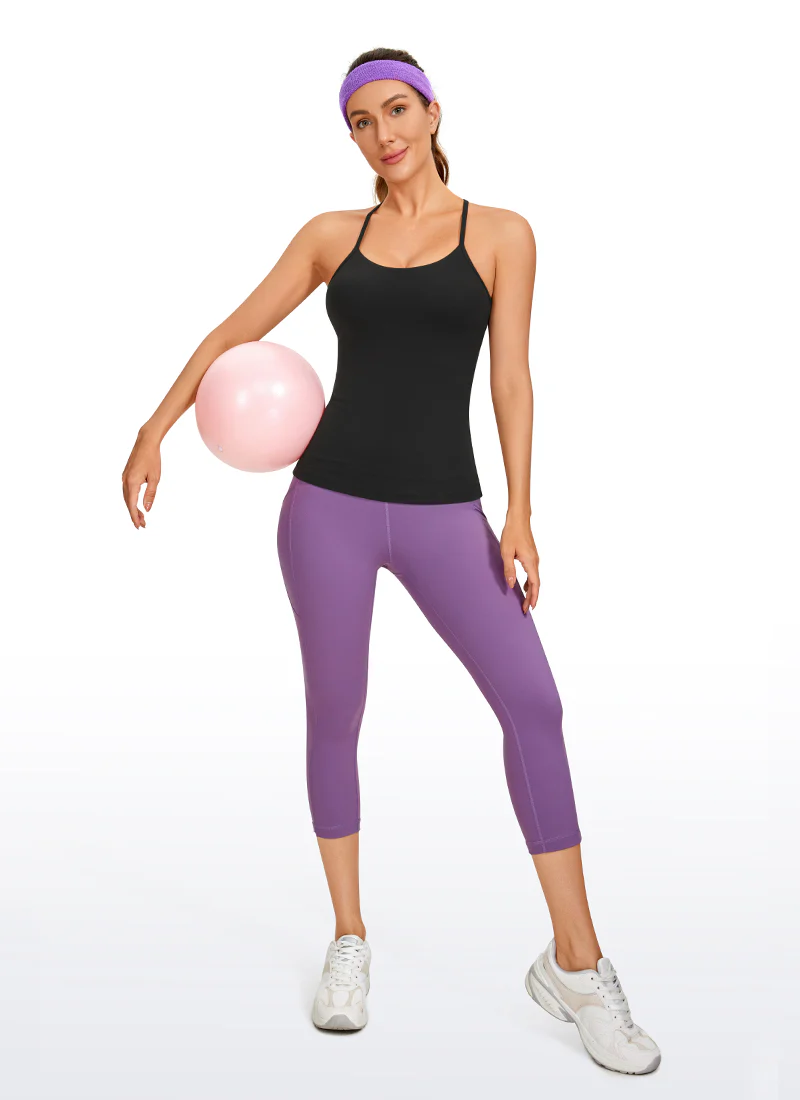 Butterluxe Hip Length Built-in Bra Tank Y Back - Image 6