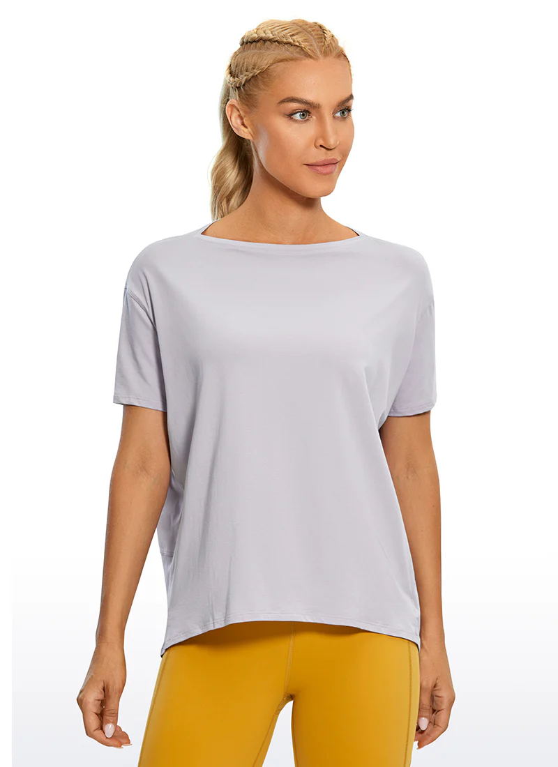 Pima Cotton Boat Neck Short Sleeve - Image 11