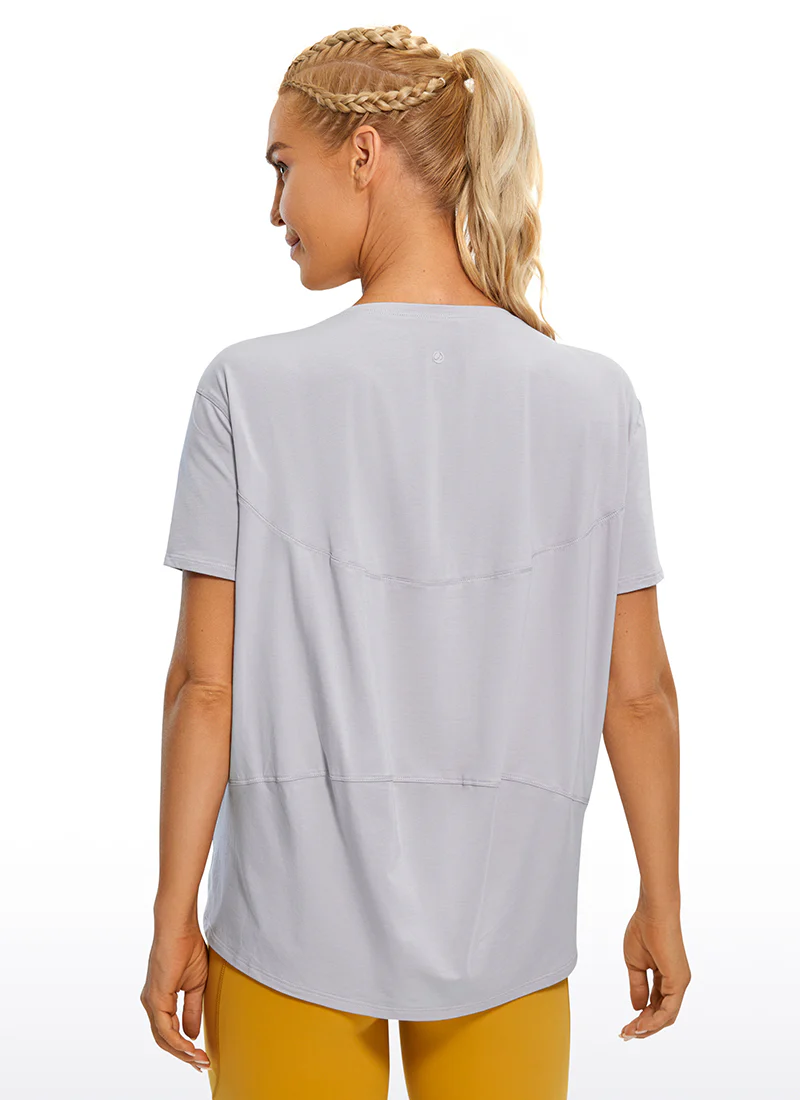 Pima Cotton Boat Neck Short Sleeve - Image 12