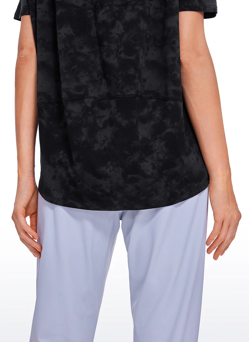 Pima Cotton Boat Neck Short Sleeve - Image 23