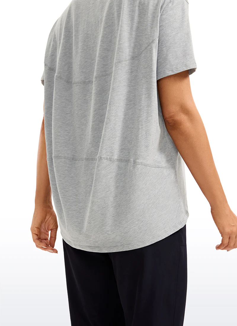 Pima Cotton Boat Neck Short Sleeve - Image 27