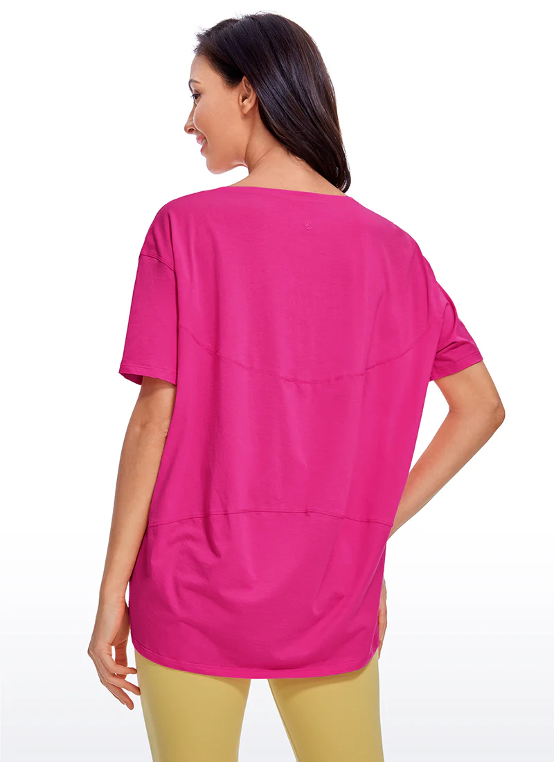 Pima Cotton Boat Neck Short Sleeve - Image 38