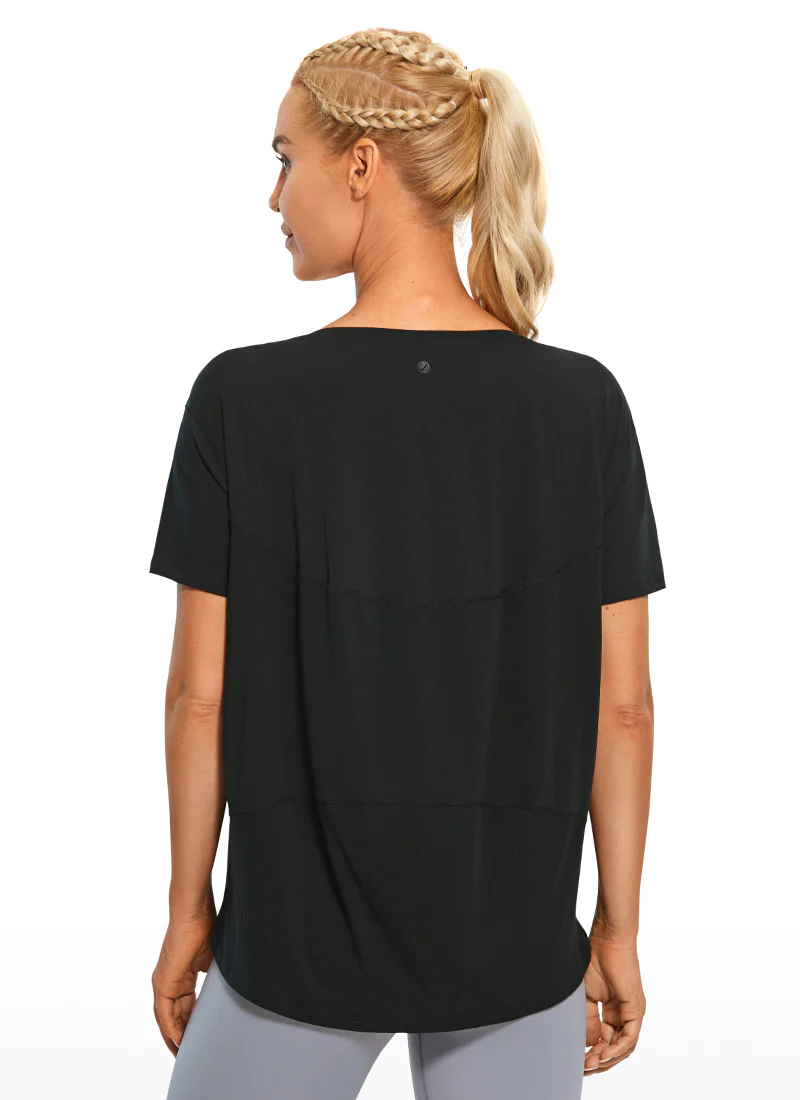 Pima Cotton Boat Neck Short Sleeve - Image 9