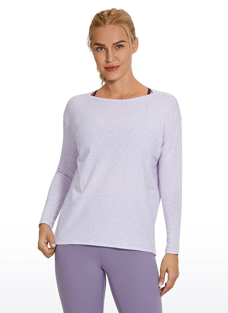 Pima Cotton Boat Neck Long Sleeve - Image 11
