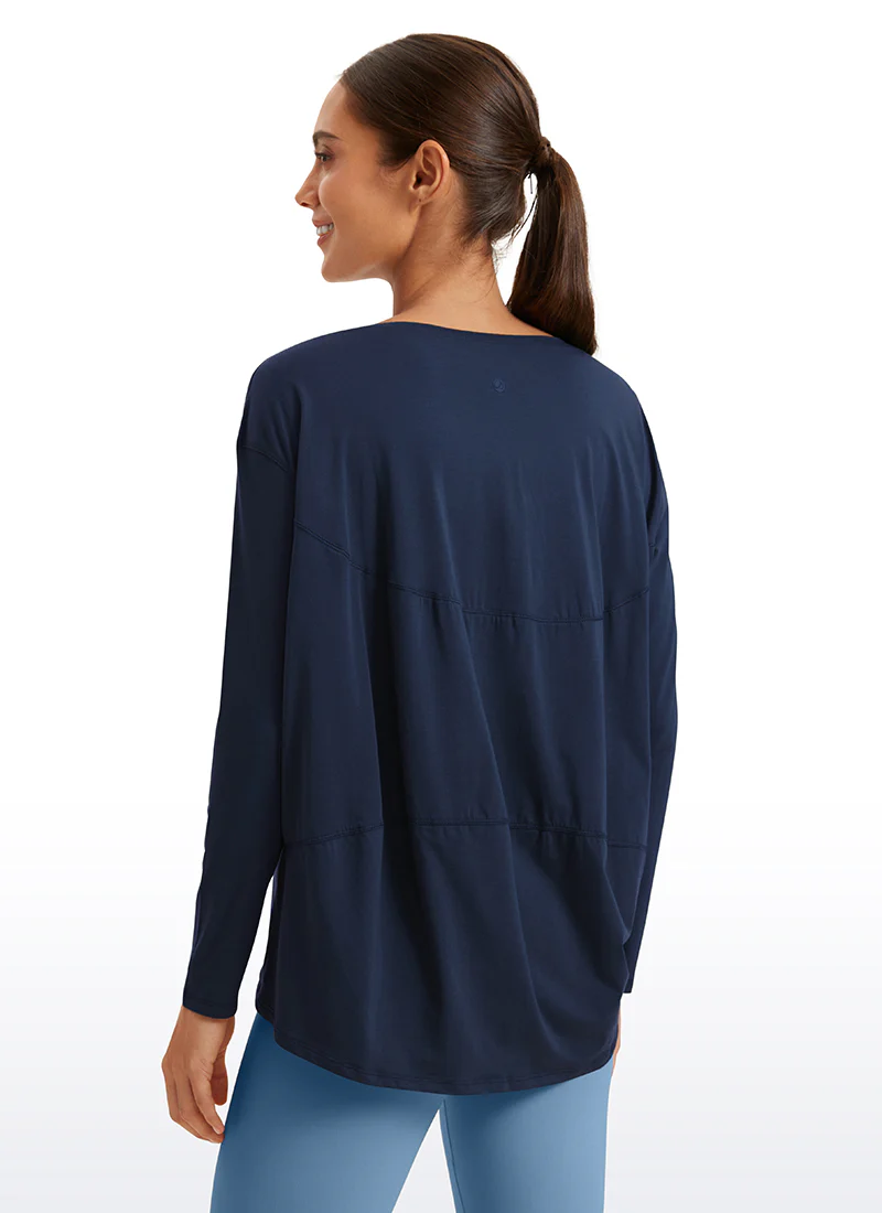 Pima Cotton Boat Neck Long Sleeve - Image 16