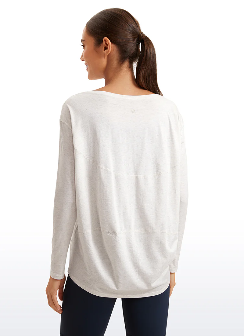 Pima Cotton Boat Neck Long Sleeve - Image 20