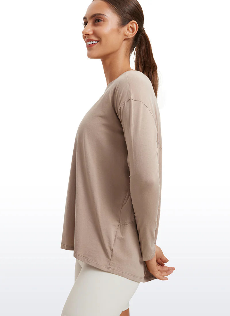Pima Cotton Boat Neck Long Sleeve - Image 26
