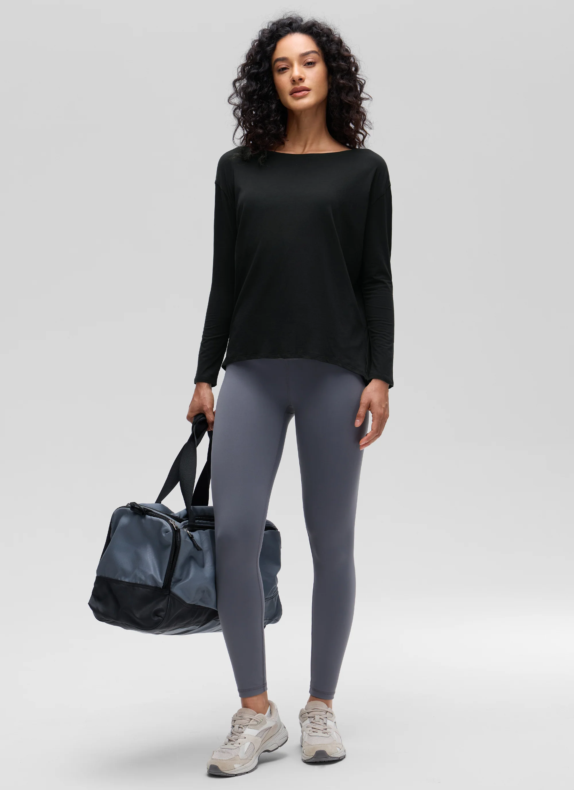 Pima Cotton Boat Neck Long Sleeve - Image 3