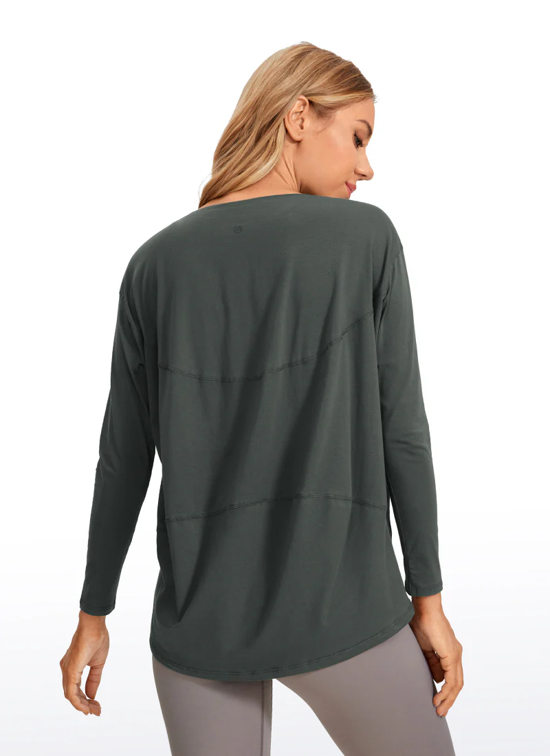 Pima Cotton Boat Neck Long Sleeve - Image 32
