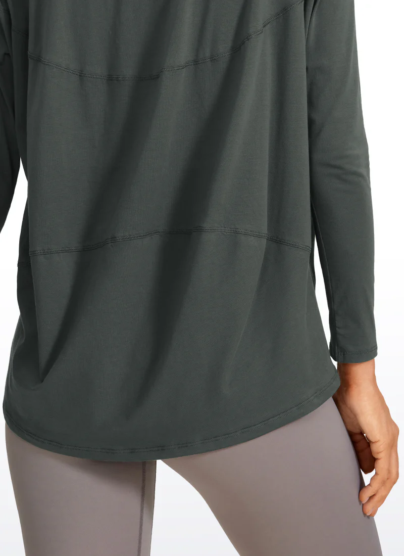 Pima Cotton Boat Neck Long Sleeve - Image 33