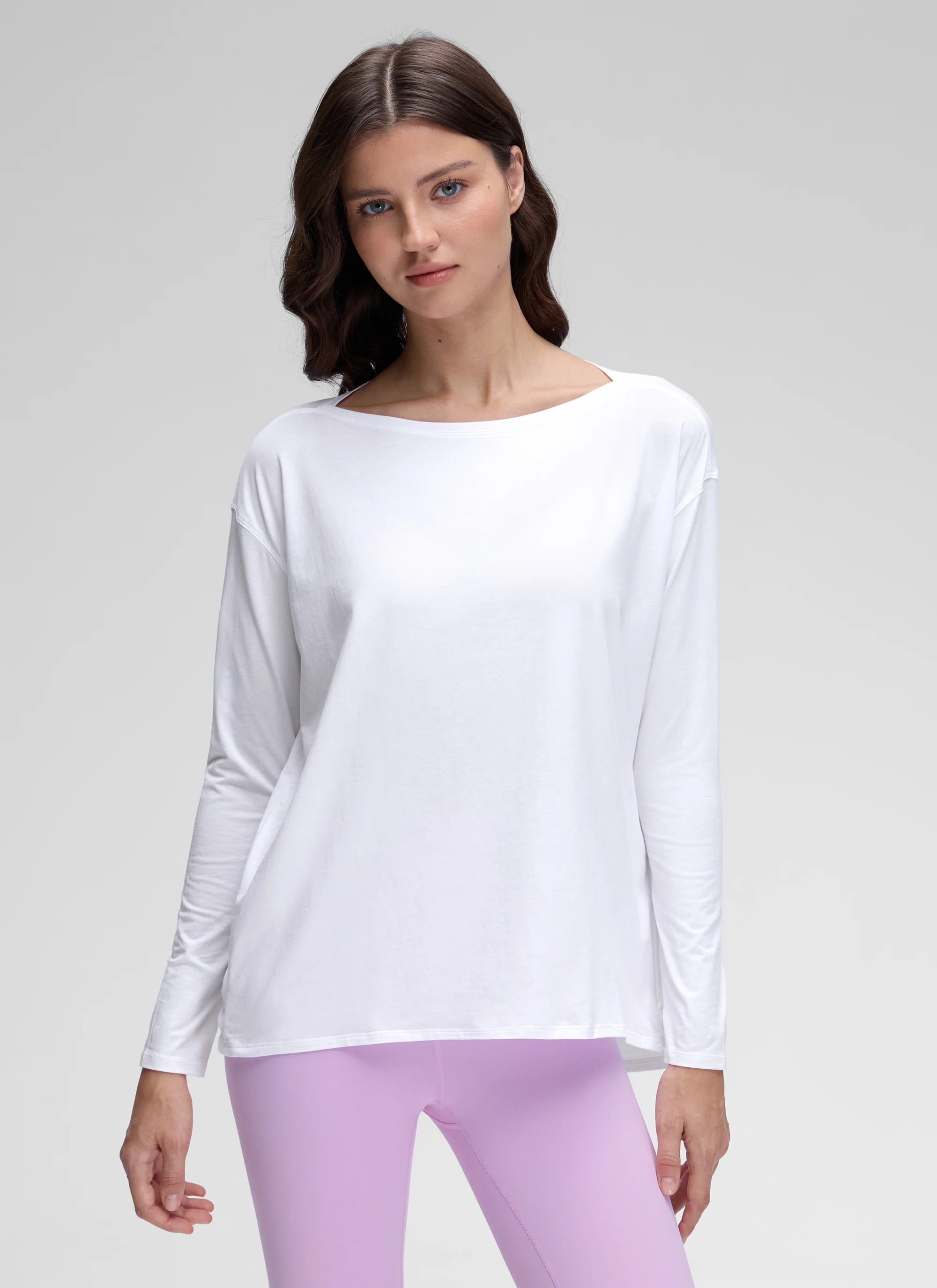 Pima Cotton Boat Neck Long Sleeve - Image 6