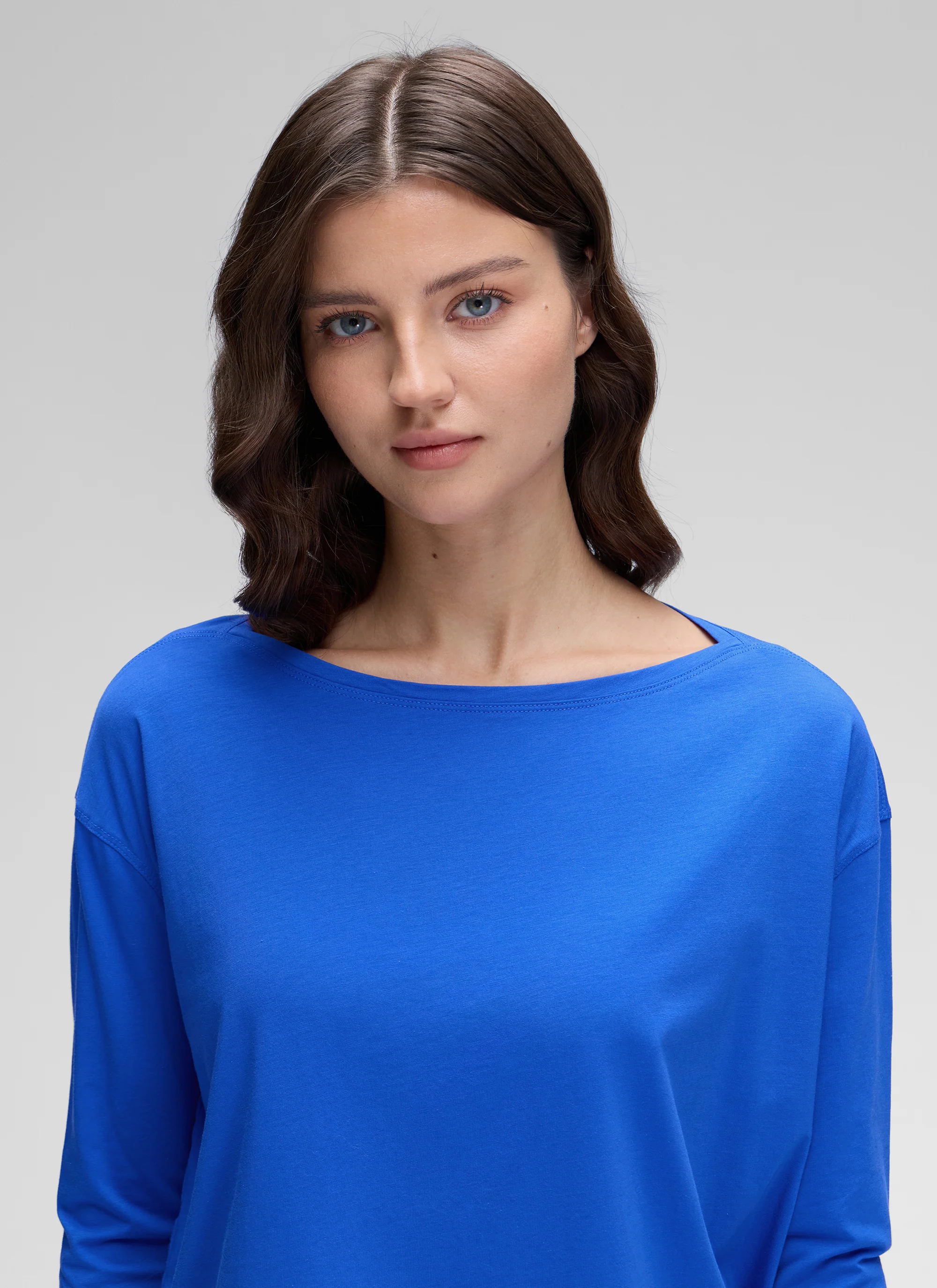 Pima Cotton Boat Neck Long Sleeve - Image 15