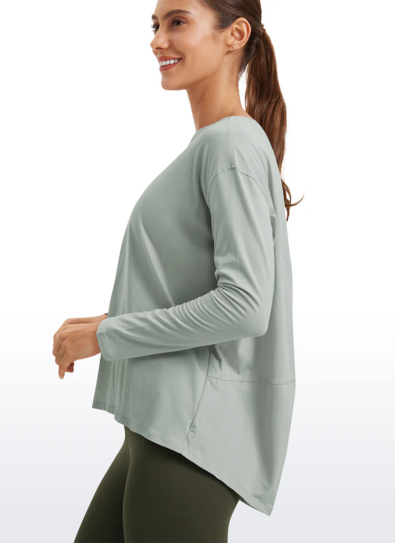 Pima Cotton Boat Neck Long Sleeve - Image 20