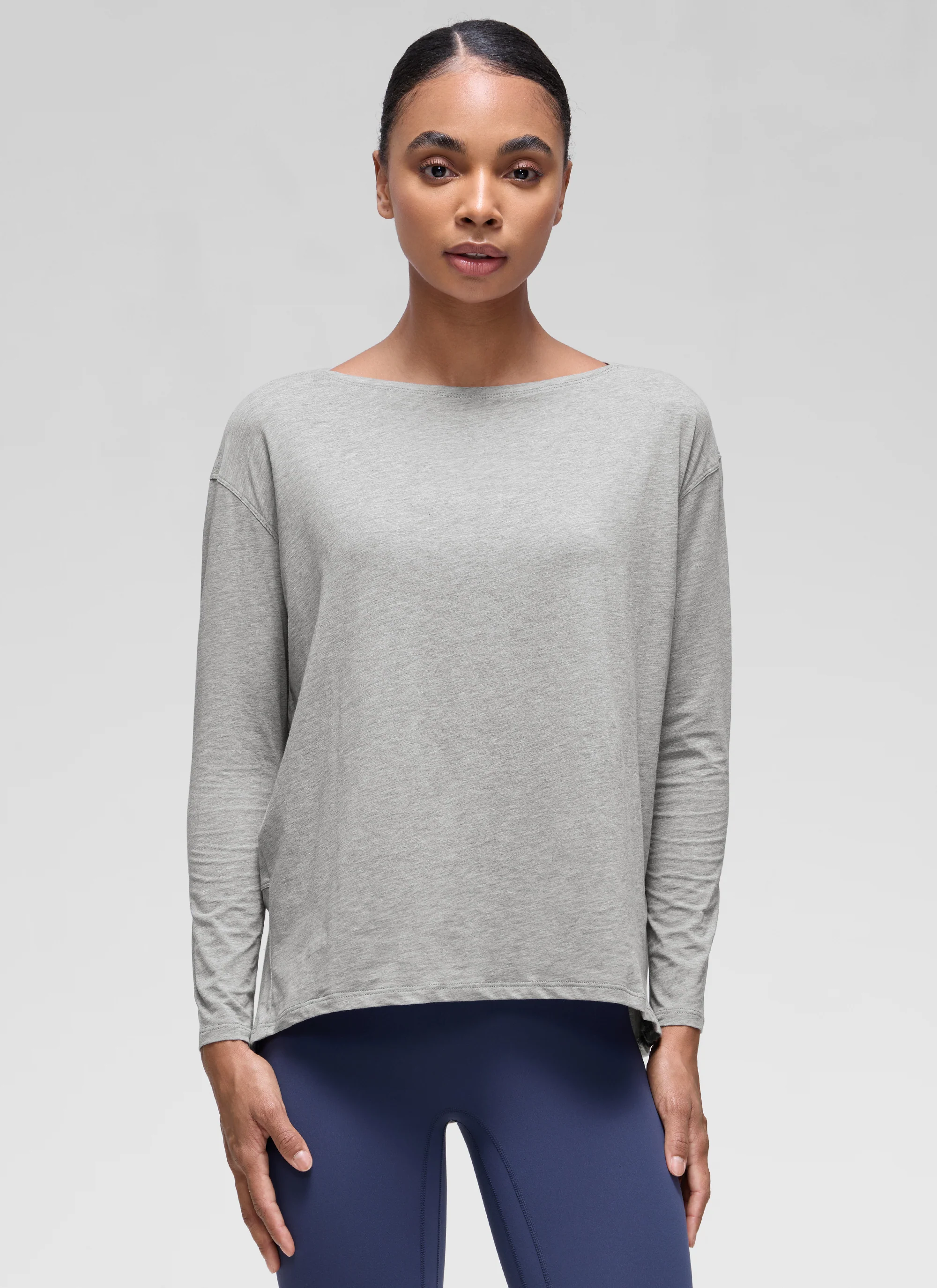 Pima Cotton Boat Neck Long Sleeve - Image 6