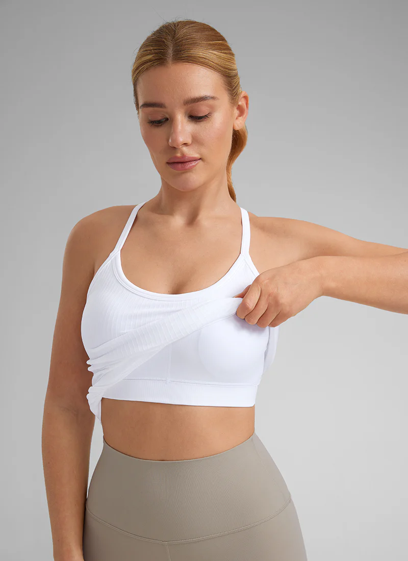 Speedy Seamless Built in Bra Pure color Tank - Image 13