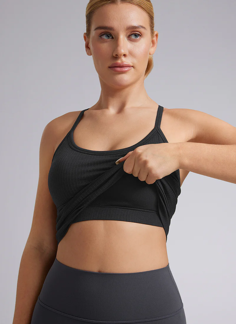 Speedy Seamless Built in Bra  Y back Tank - Image 15