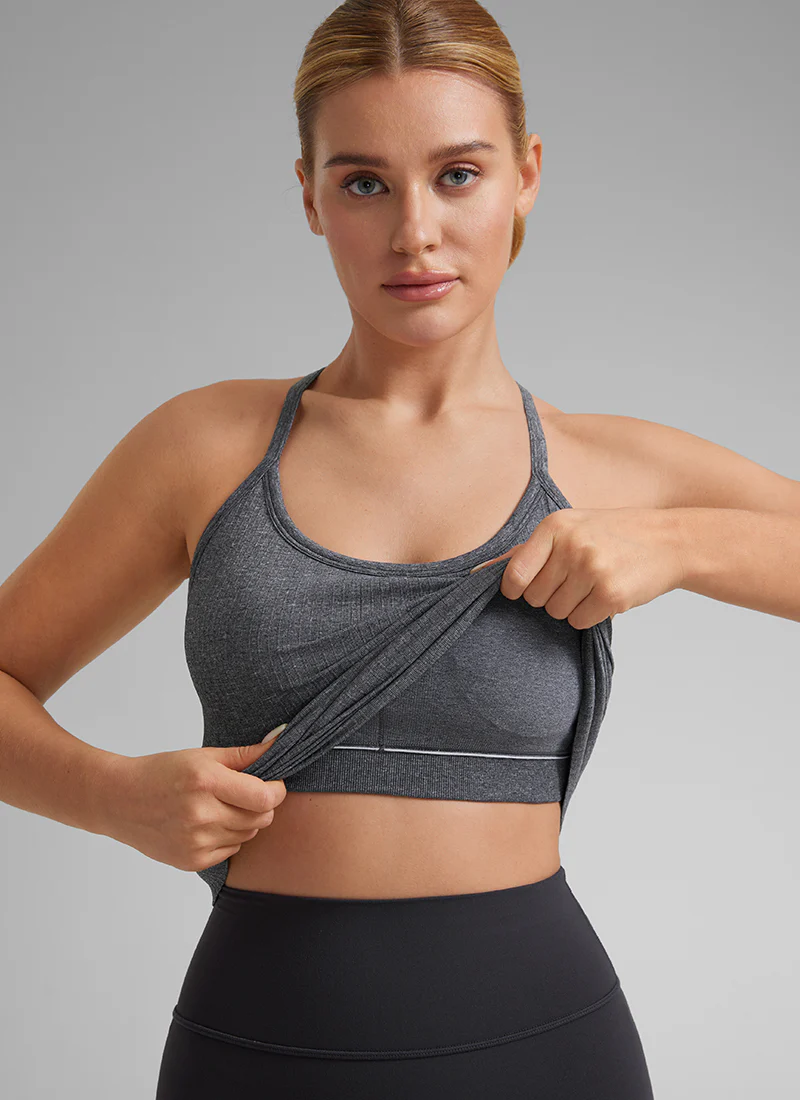 Speedy Seamless Built in Bra  Y back Tank - Image 20