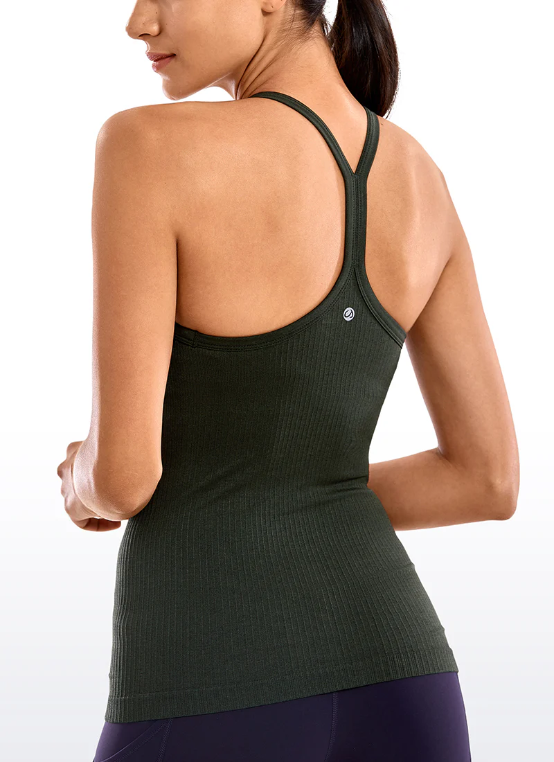 Speedy Seamless Built in Bra  Y back Tank - Image 28