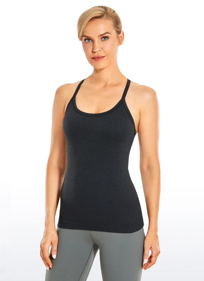 Speedy Seamless Built in Bra  Y back Tank - Image 34