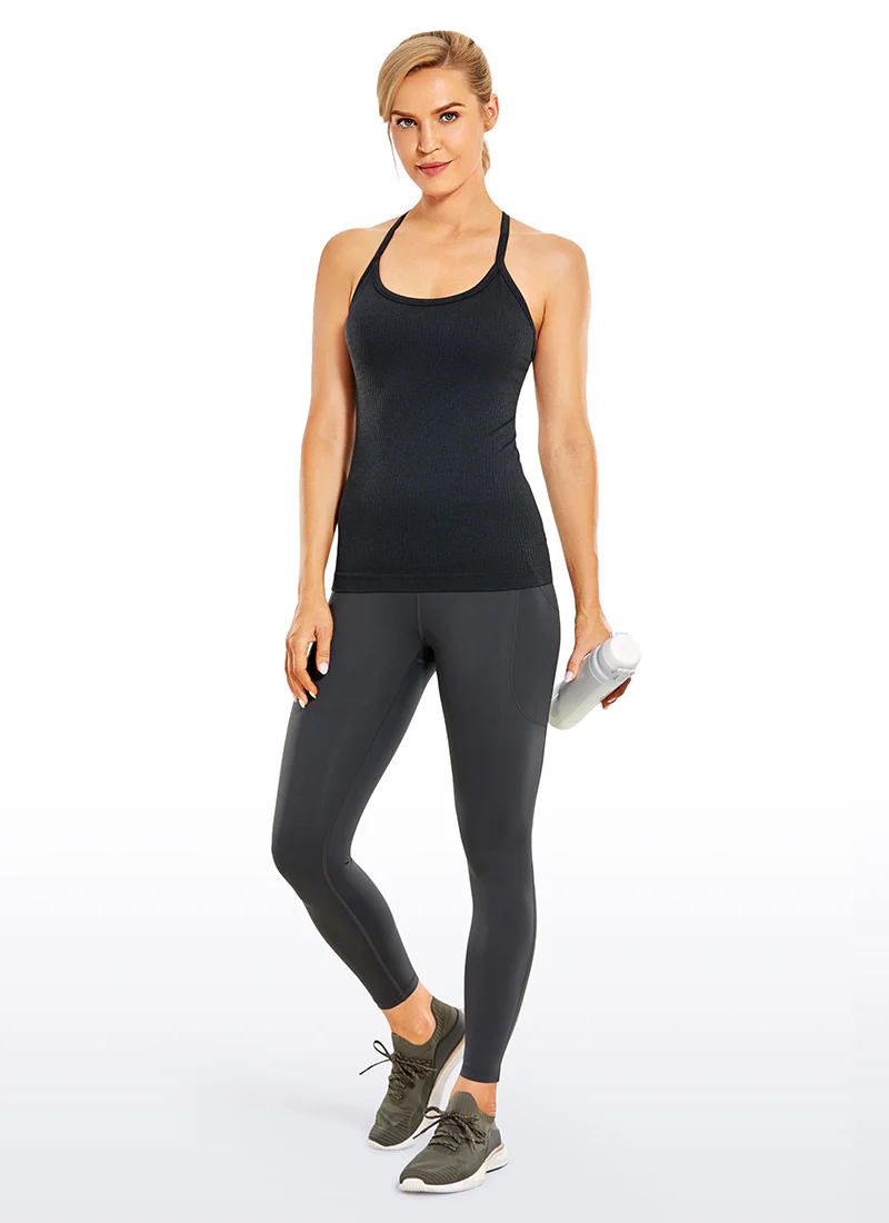 Speedy Seamless Built in Bra  Y back Tank - Image 36