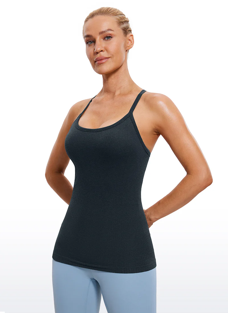 Speedy Seamless Built in Bra  Y back Tank - Image 39