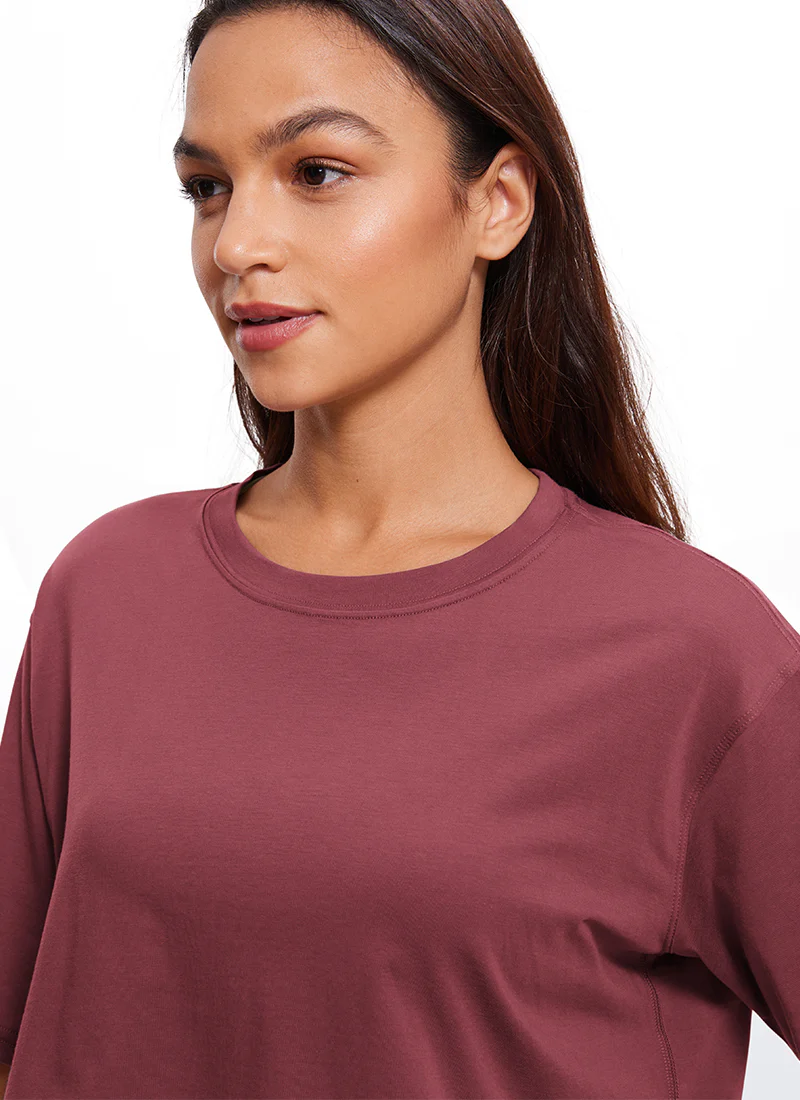Pima Cotton Cropped Short Sleeve - Image 12