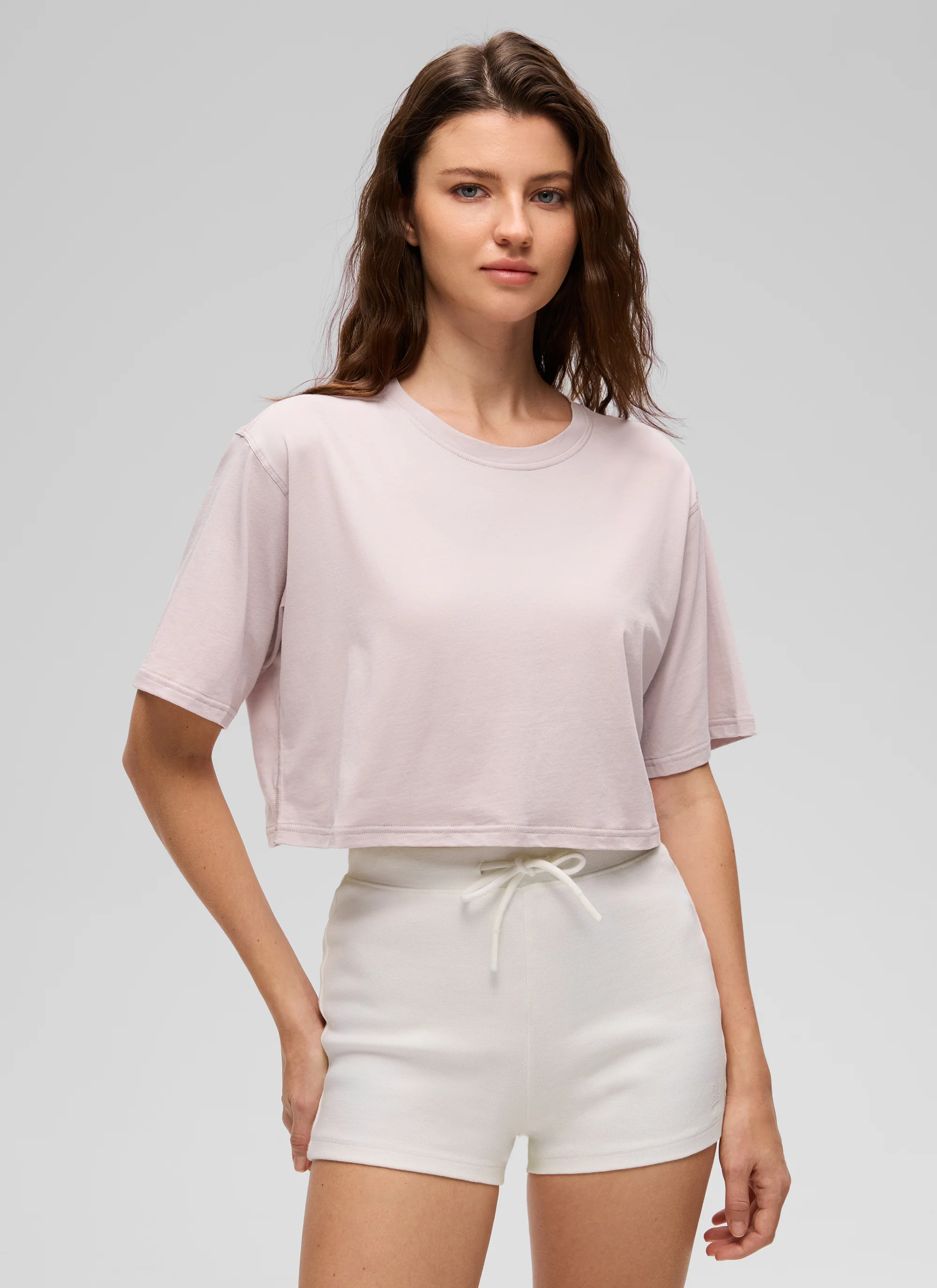 Pima Cotton Cropped Short Sleeve - Image 31