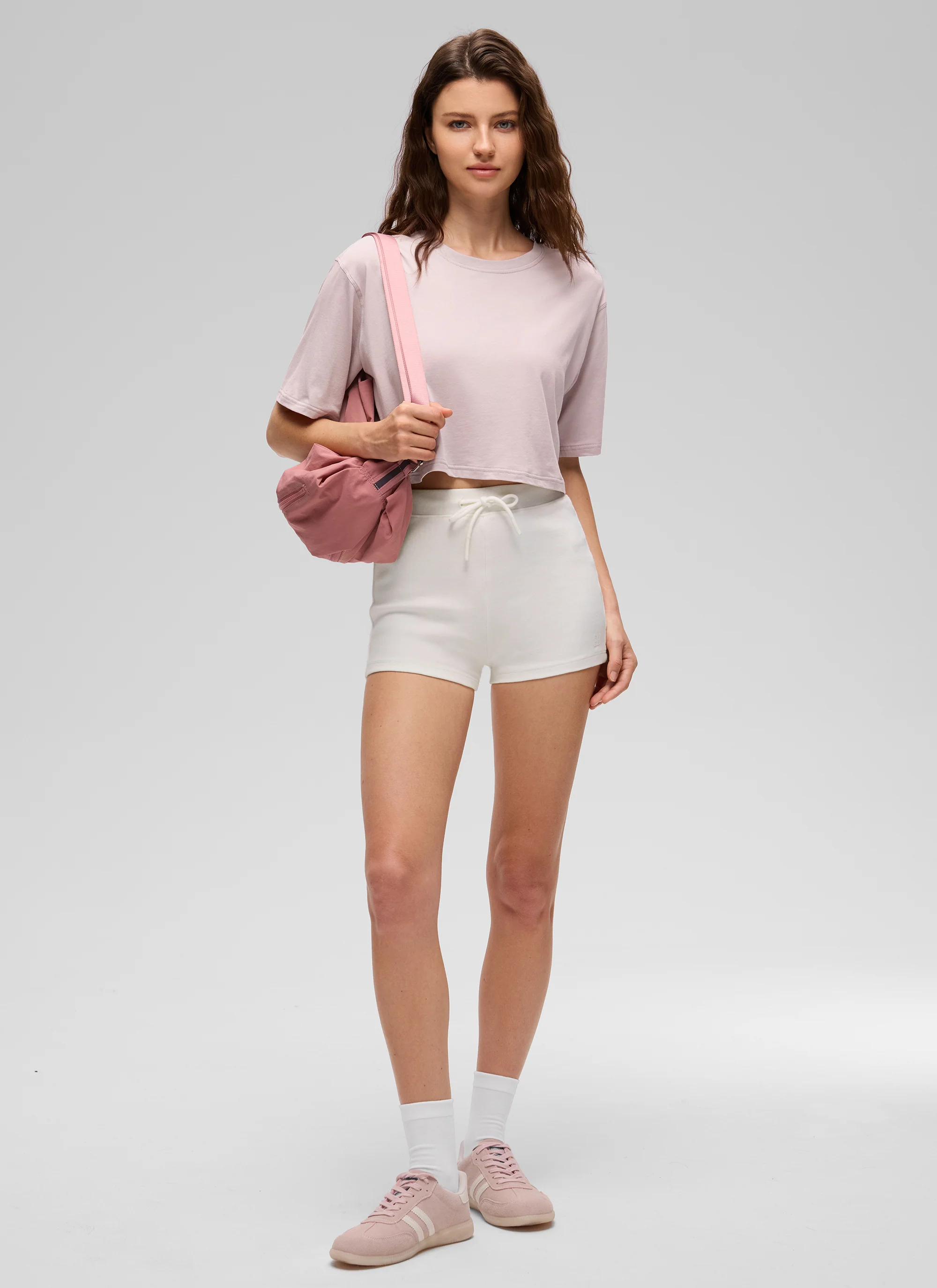 Pima Cotton Cropped Short Sleeve - Image 33