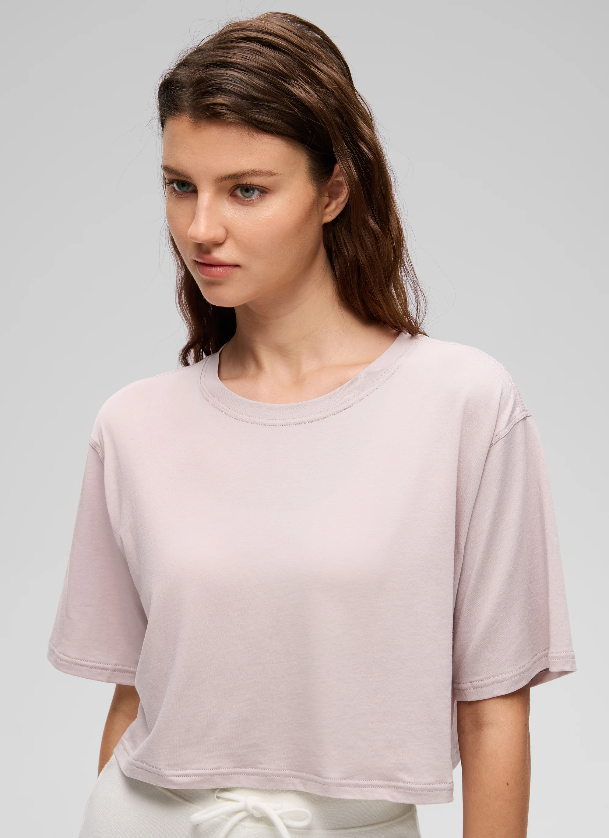 Pima Cotton Cropped Short Sleeve - Image 34