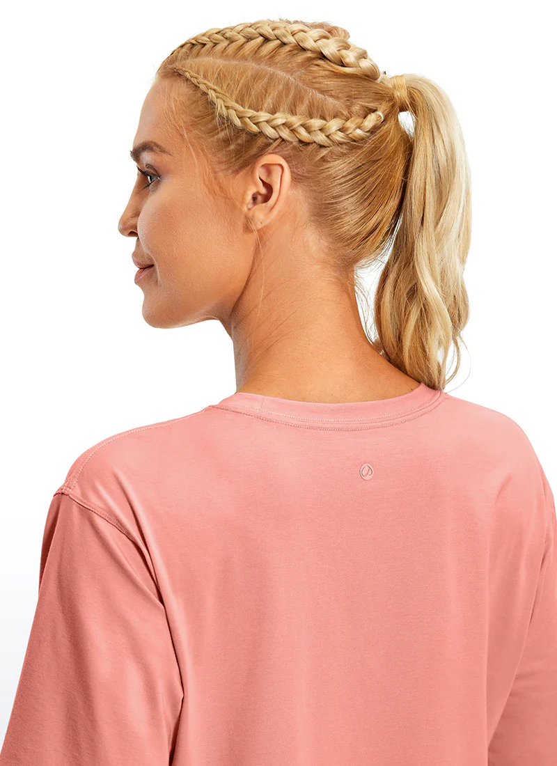 Pima Cotton Cropped Short Sleeve - Image 37