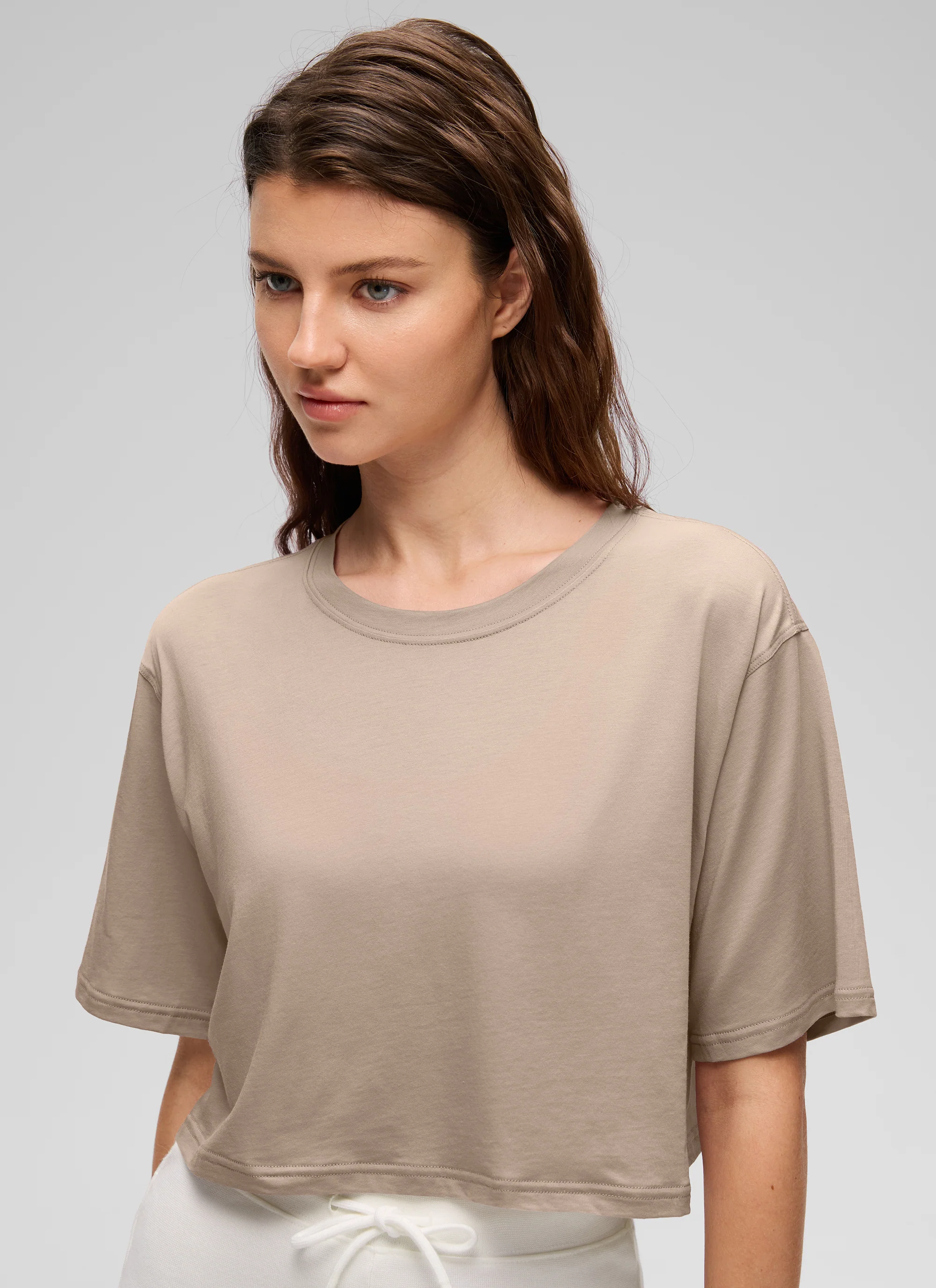 Pima Cotton Cropped Short Sleeve - Image 4