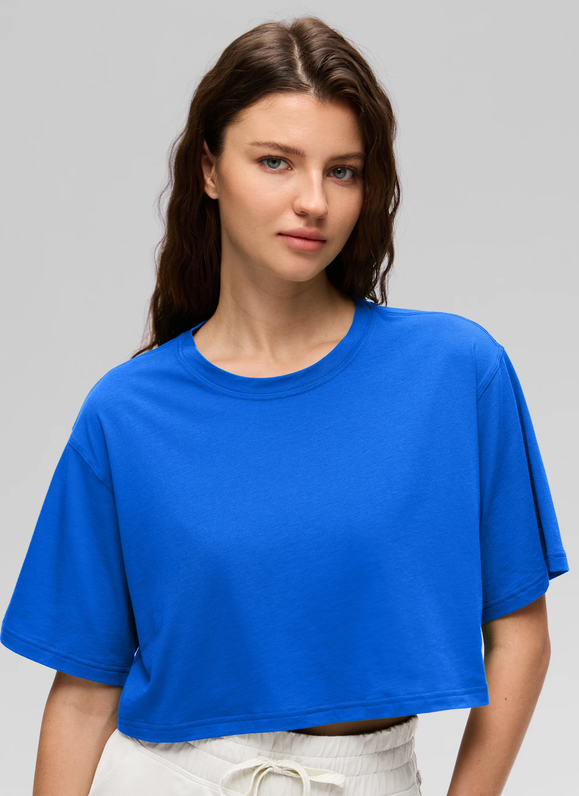 Pima Cotton Cropped Short Sleeve - Image 41