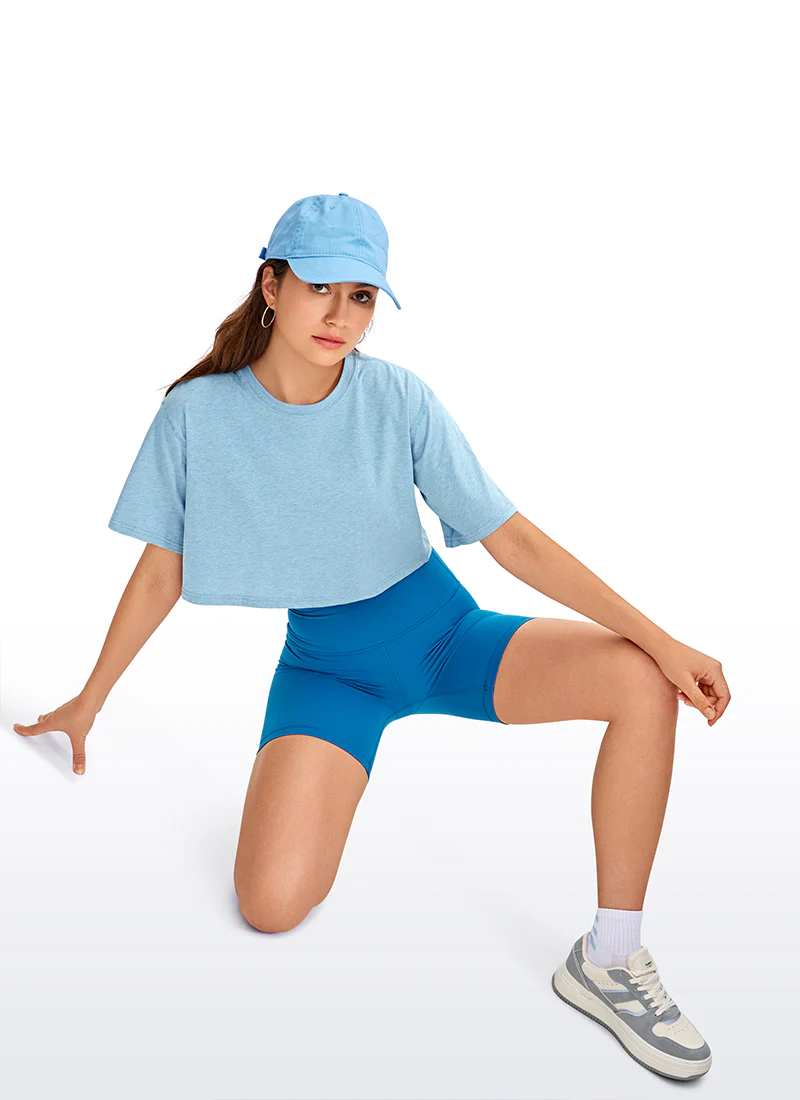 Pima Cotton Cropped Short Sleeve - Image 45