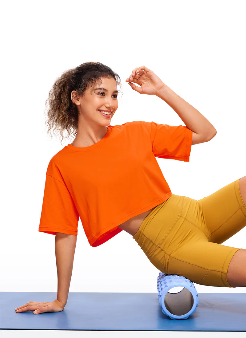 Pima Cotton Cropped Short Sleeve - Image 55